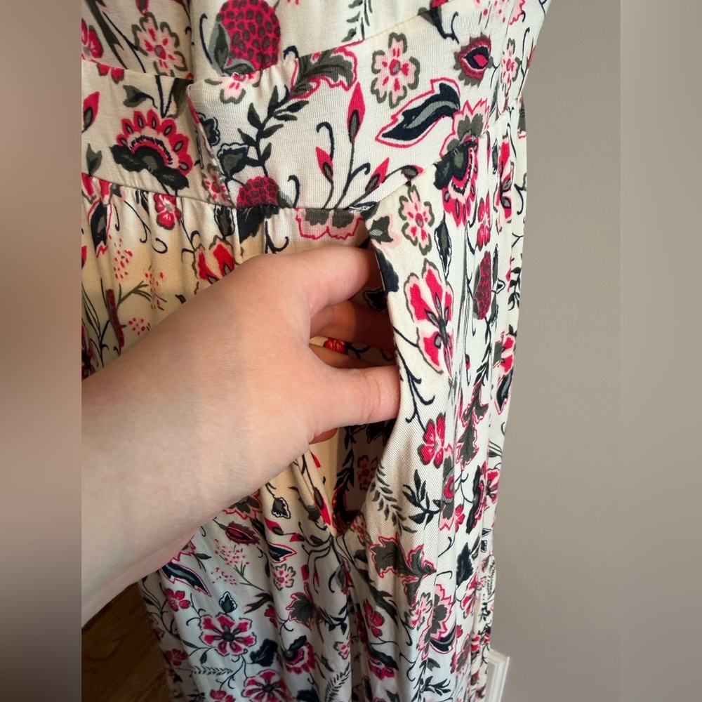 NWT Torrid Supersoft Floral Ivory Tie Front Midi Dress -Torrid Size 3 (22-24,3X) - Picture 12 of 16
